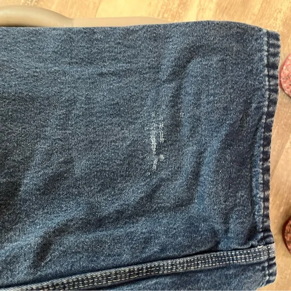 Dickies Blue Denim Bib 36x32 Overalls with Brass Hardware - Picture 7 of 11